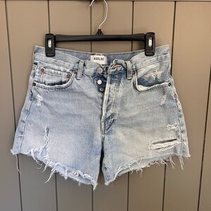 Agolde Parker Long Jean Shorts